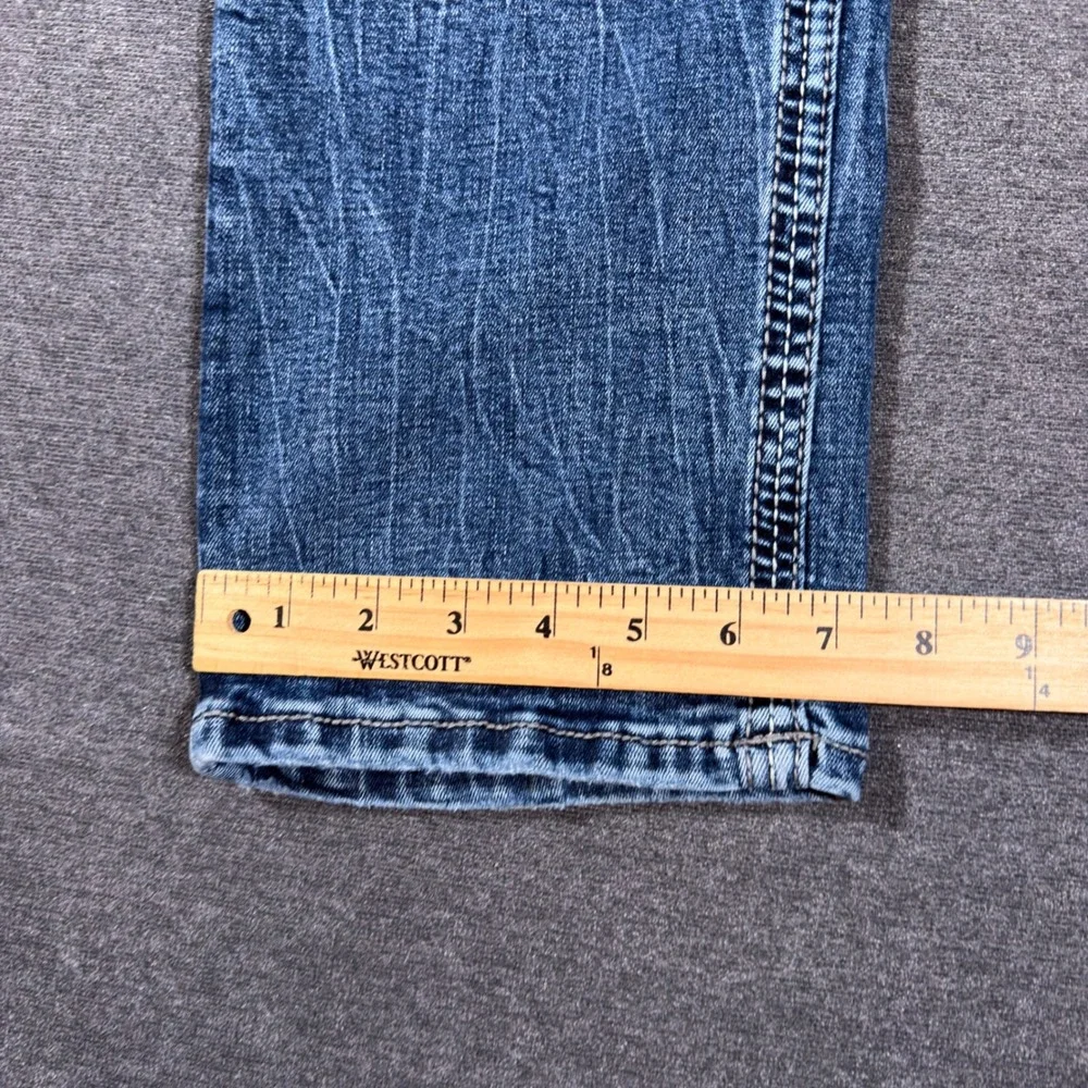 BKE Jake Jeans Mens 33x34 Blue Straight Leg Stretch Denim Southern Medium Wash